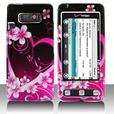 Premium - LG VS750/Fathom Purple Love Cover - Faceplate - Case - Snap On -  ....