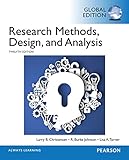 Research methods, design, and analysis