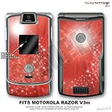 Razr V3 Stardust Red Tattoo Skin for Motorola Razor by TuneTattooz