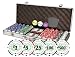 Professional Set of of 500 Casino Del Sol 11.5 gram Poker Chips w/Case, Cards, Dealer Buttons, & 2 Cut Cards