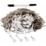 1000 Silver Button Sale Tags Jewelry Price Display 9/16"