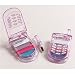 Includes 4 cell phone-shaped lip gloss packs. Caution: not for children under 3 years old.