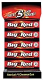 Big Red Cinnamon Gum, 5-Stick Gum, 5-Count Bags (Pack of 20)