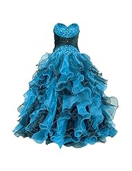 Sleeveless Sweetheart Organza Lace-Up  2015  Ball Gown Evening Dress/Homecoming Dress/Prom Dress/Quinceanera Dress/Wedding Party Dress 