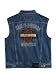 Harley-Davidson® Men's Bar & Shield Denim Vest. 100% cotton denim. Classic denim vest styling. Embroidery. 99041-08VM