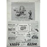 1896 Advertisement Kropp Razor Beecham Pills Revolver by Original old antique victorian print