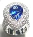  : 18K WHITE GOLD TANZANITE DIAMOND RING