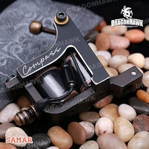 Compass Tattoo Machine Samar Shader 10 Wraps Steel Frame WQ2063