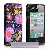 Coque Apple iPhone 4 / 4S Etui Silicone M�duse Housse Avec Ecran Protecteurpar Mobile Madhouse