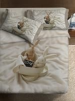 Ipersan Juego De Funda Nórdica Piazzato Fine Art Bunnies in Love (Beige)