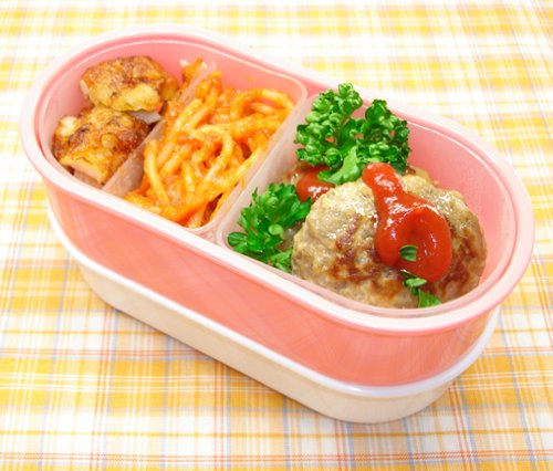 Cover image : 【自然解凍冷凍食品にも便利】 自然解凍ランチボックス 2段式 ピンク ADH-0508
