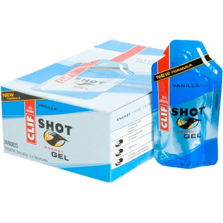 Clif Shot Gel Vanilla, 24 - 1.2 oz. packets, 28.8 ozs.