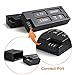 Morpilot 4 Pcs 520mAh Lipo Battery for Hubsan X4 Cam Plus H107D+ H107D+-04 Plus FPV Drone Quadcopter With 2 Pack External Charger Spare Parts