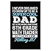 Super Cool Dad Of Awesome 6th Grade Math Teacher Dad Gift - Poster