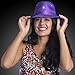 Purple Sequin Light Up LED Fedora Hat