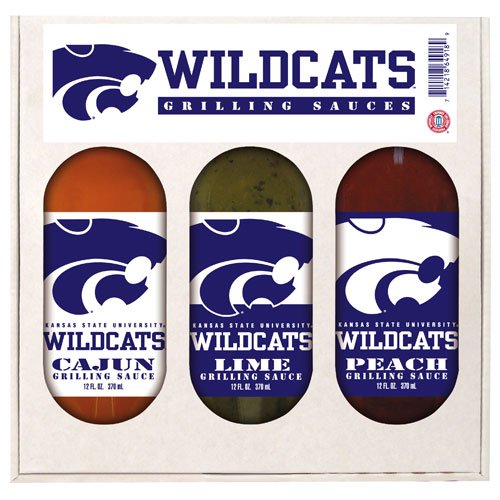 Kansas State Wildcats NCAA Grilling Gift Set by Hot Sauce Harry