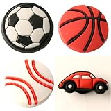 Urban Boundaries Novelty Shoe Decorations/Charms for Clogs, Crocs, Bracelets, & More (Sold Individually or in Packs) - All Boy 4-Pack ($4.49)