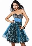 Jovani 7475, Animal Print Party Dress With Embellished Bodice