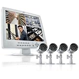 SVAT CLEARVU11 All-In-One Web Ready 4 Channel Compact H.264 DVR Security System with 15” LCD Screen and 4 Indoor/Outdoor Night Vision Surveillance Cameras