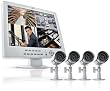 SVAT CLEARVU11 All-In-One Web Ready 4 Channel Compact H.264 DVR Security System with 15&rdquo; LCD Screen and 4 Indoor/Outdoor Night Vision Surveillance Cameras