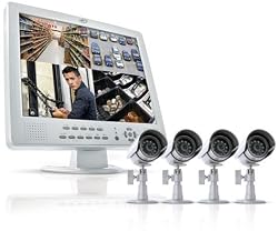 SVAT CLEARVU11 All-In-One Web Ready 4 Channel Compact H.264 DVR Security System with 15? LCD Screen and 4 Indoor/Outdoor Night Vision Surveillance Cameras