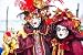 Wallmonkeys Peel and Stick Wall Decals - Red and Gold Fancy Costumes - Removable Graphic
