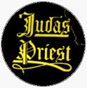 Judas Priest - Yellow Logo on Black - 1" Button / Pin
