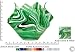 Jezebel Radiance® Kelly Green and White Glass Vase