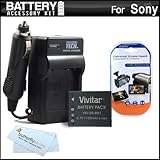 Battery And Charger Kit For Sony Cyber-Shot DSC-W570 Digital Camera Include ....