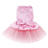 Dealzip Inc® Pink Cute Dog Cat Pet Tutu Bow Skirt Apparel Festival Costume(Size-Medium)