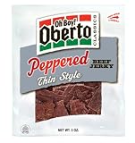 Oh Boy! Oberto Peppered Thin Style Beef Jerky, 3-Ounce Bags (Pack of 2) by Oh Boy! Oberto Cheap