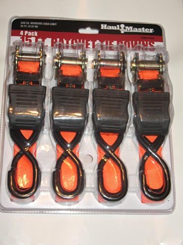 Haulmaster 15' By1" Ratcheting Tie Down (4 Pack)