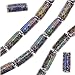 Mirage Color Changing Mood Beads - Tubes With Secret Garden Pattern 16x6.5mm (2)