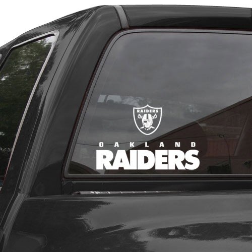 Oakland Raiders 4'' x 17'' Die-Cut Decal Strip