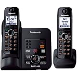 Panasonic KX-TG6632B dect 6.0 Cordless Phone with 2-Handsets