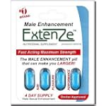 SAVE $8.14 - Extenze max strength male enhancement - 4 tablet blister pack $4.85