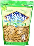 Blue Diamond Almonds Whole Natural, 16-Ounce Bags (Pack of 3)