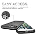 iPhone 8 Case, iPhone 7 Wallet Case, AnsTOP Kickstand Case Cover with Card Slot Holder for Apple iPhone 8 / iPhone 7 4.7 inch - Black