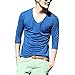 Zbrandy Men's V Neck T Shirts Half Sleeve Fitness
