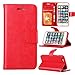 iPhone 6 Case, iPhone 6S Case,Joopapa iPhone 6/6S Wallet Case, Luxury Fashion Pu Leather Magnet Wallet Flip Case Cover with Built-in Credit Card/ID Card Slots for Apple iPhone 6/6s 4.7 Inch (Red)