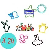 12 Silly Bandz : 6 SPONGE BOB + 6 Rubber Band BraceletsIMAGE