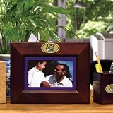 LOUISIANA STATE LSU FIGHTIN TIGERS Team Logo 8 X 10 Walnut Horizontal PICTURE FRAME (Fits 4 x 6 or 5 x 7 Photo)