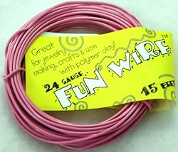 Fun Wire 24 Gauge Coil - Bubble Gum Pink