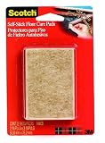 3M Scotch 759ES Self-Stick Brown Felt Pads, 6-Pack