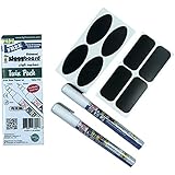 Ziggyboard White Chalk Marker Twin Pack 1/2mm Extra Fine Tip and 1mm Fine Tip Waterproof Markers