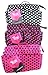 Periea Handbag Organiser, 14 Compartments, Pink With Black Polka Dots- Lexy