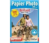 Zoom Produkt-Bild: MICRO APPLICATION Papier photo pack &eacute;conomique 10 X 15 - 200g/m&sup2; - 2 x 100 feuilles