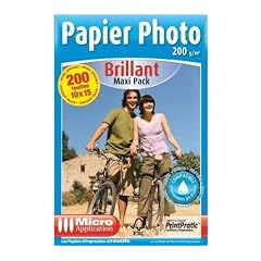 MICRO APPLICATION Papier photo pack �conomique 10 X 15 - 200g/m� - 2 x 100 feuilles