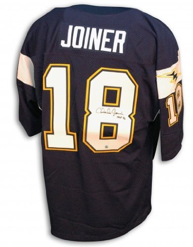 Charlie Joiner Autographed/Hand Signed Custom Blue Jersey