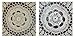 TCC Materials Handmade Crochet Lace Doily. 100% Cotton Crochet. Ecru, 4 Inch Round. Four Pieces